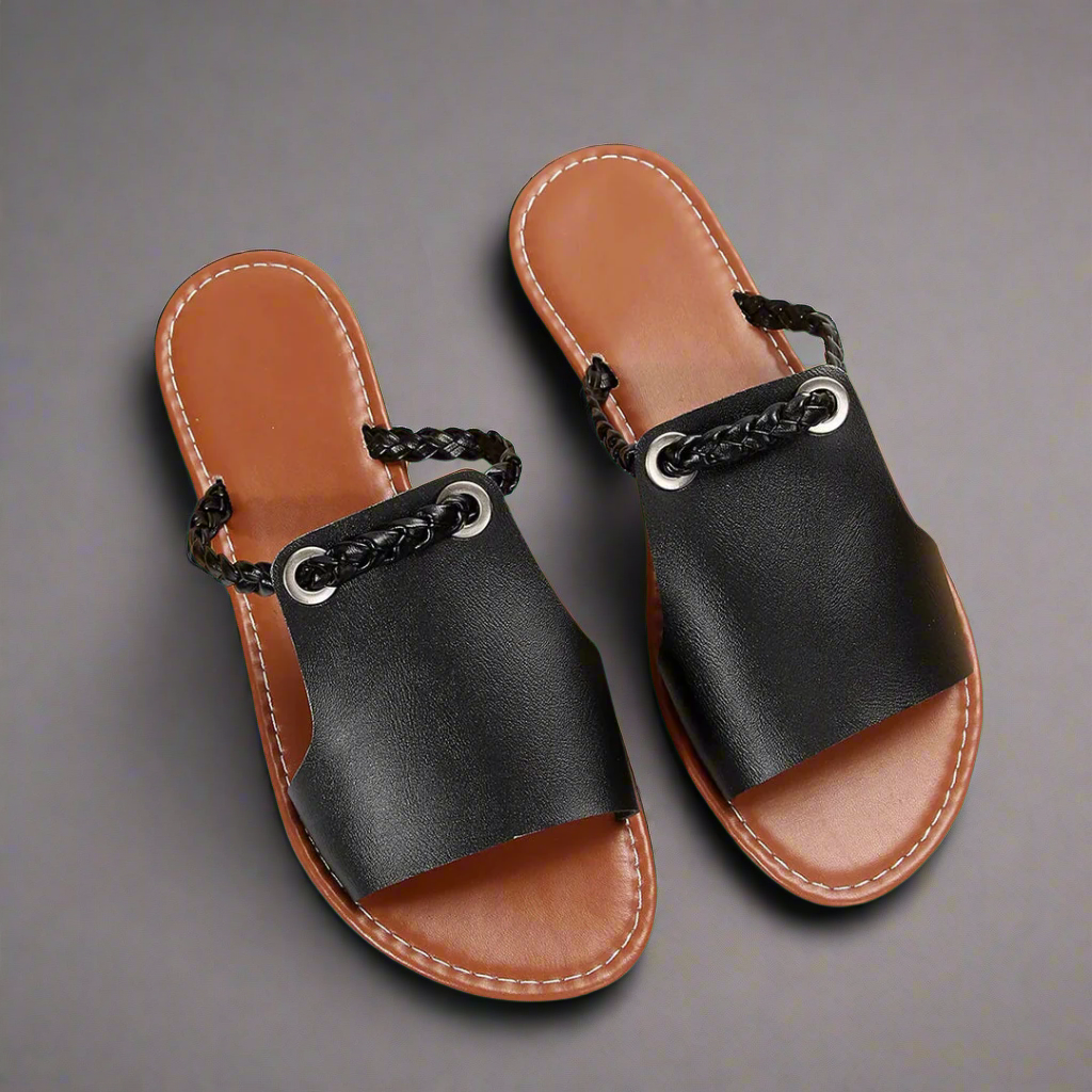 Katelina | Handmade Flat Sandals in Premium Material
