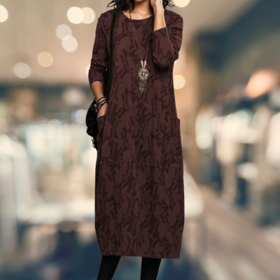 Trudy | Elegant Winter Dress with Pockets
