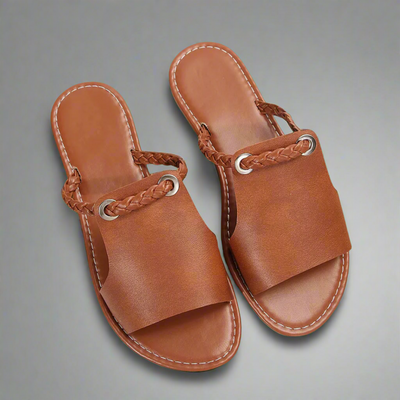 Katelina | Handmade Flat Sandals in Premium Material