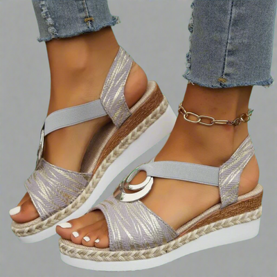Dahlia | Handmade Wedge Sandals Made from Premium Materials