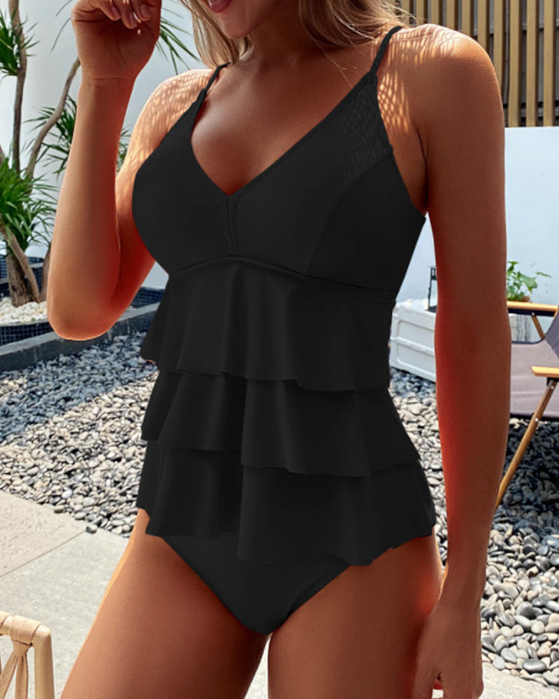 Lia - Elegant Swimsuit with Ruffles