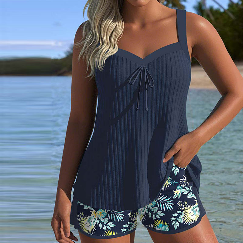 Laluna® | Striped Two-Piece Tankini for the Beach