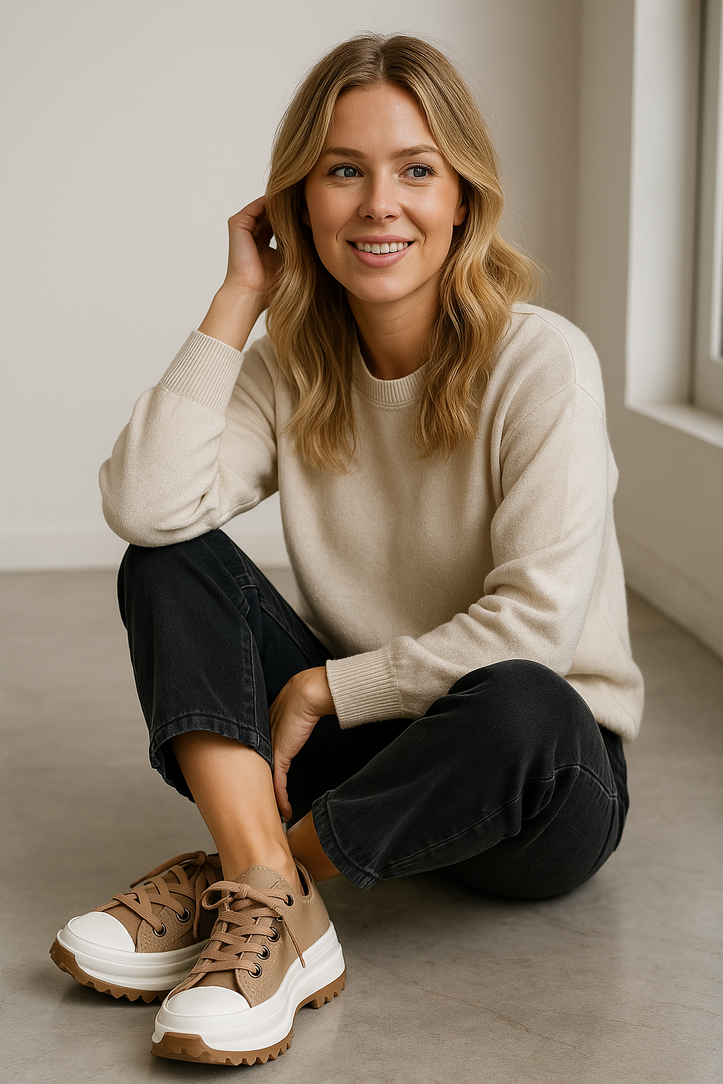 Marjatta™ | Soft canvas shoes with a stable heel – walk comfortably and stylishly throughout the day