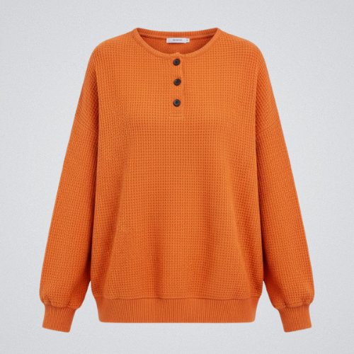 Anne | Cozy Waffle Knit Henley