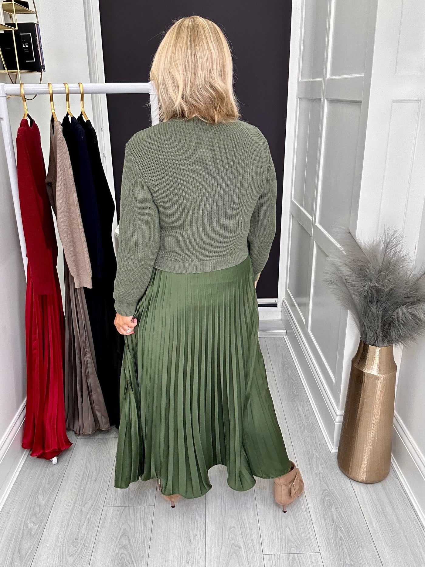 Sophia | Unique Winter Dress with Skirt Detail - For a Slim and Elegant Look