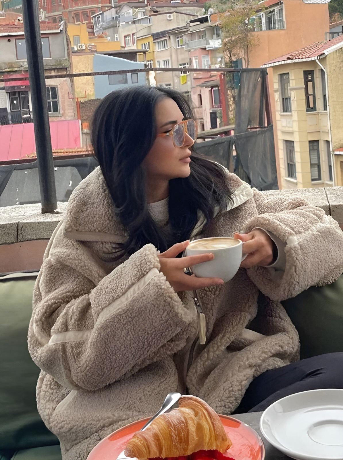 Hanneke | Oversized Teddy Jacket