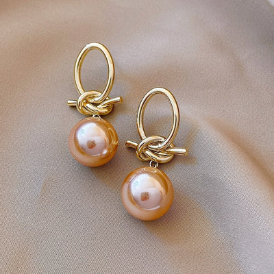 Freja™ | Gold Earrings with Pearls