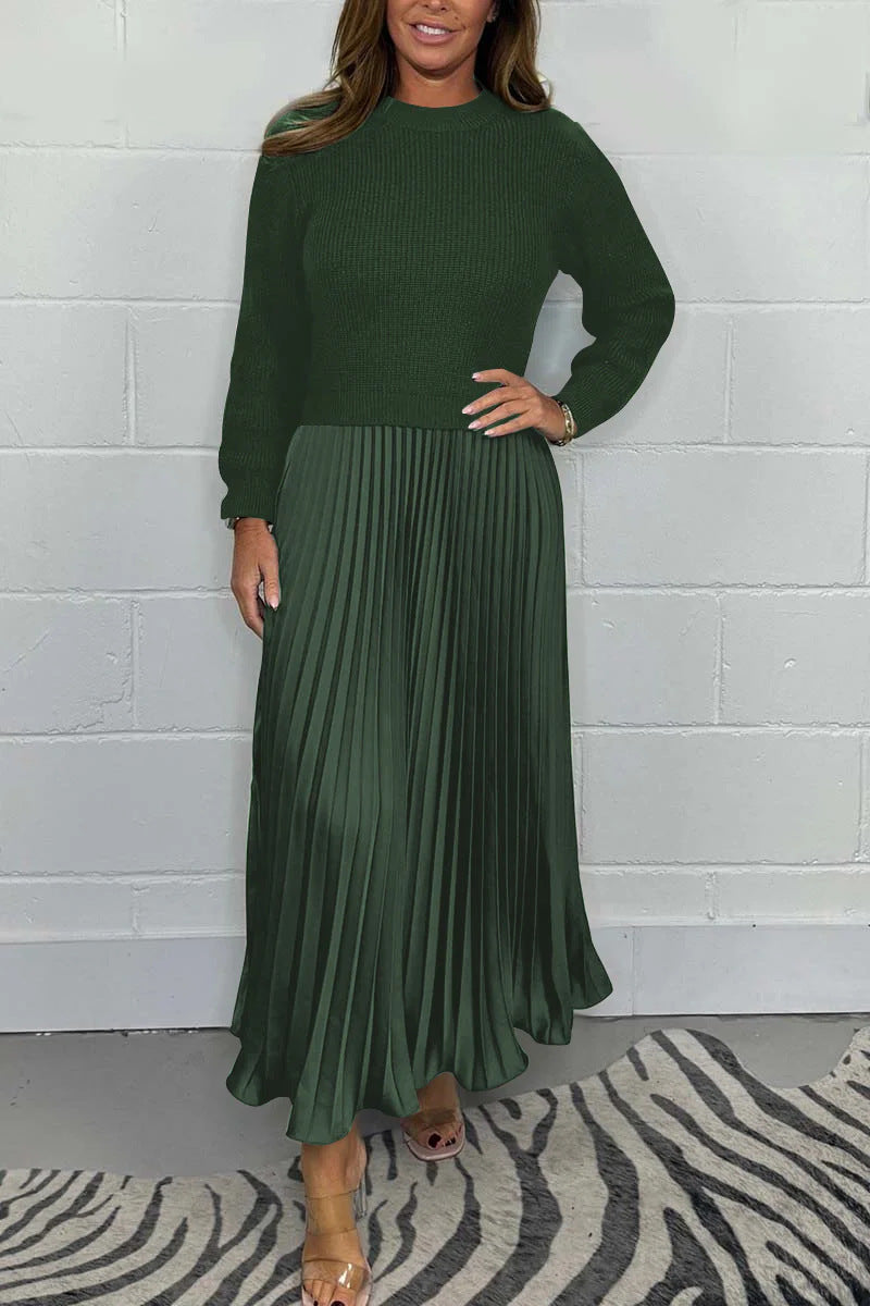 Sophia | Unique Winter Dress with Skirt Detail - For a Slim and Elegant Look