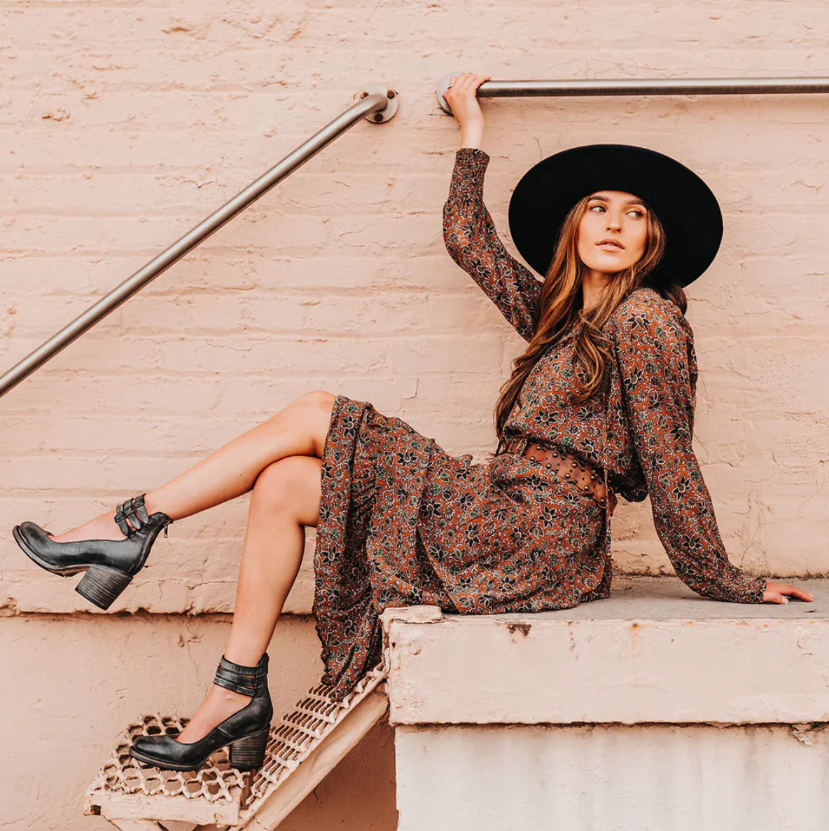 Bea™ | Vintage Elegance Leather Heel Shoes