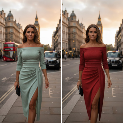 Isabeau | Chic halter maxi dress with elegant, flowing fit