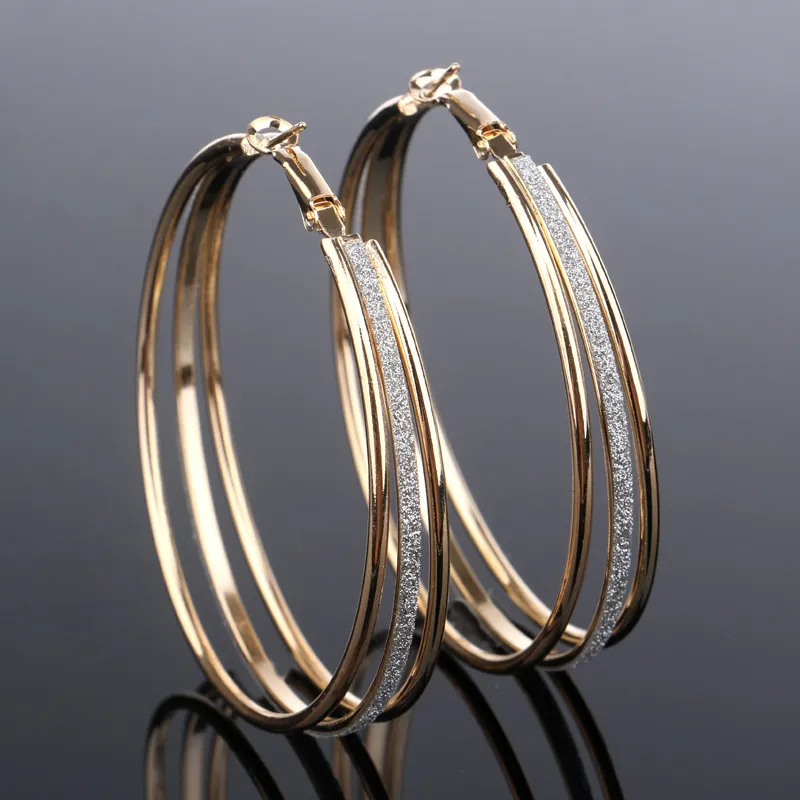 Sofia™ | Vintage Gold Shiny Hoop Earrings