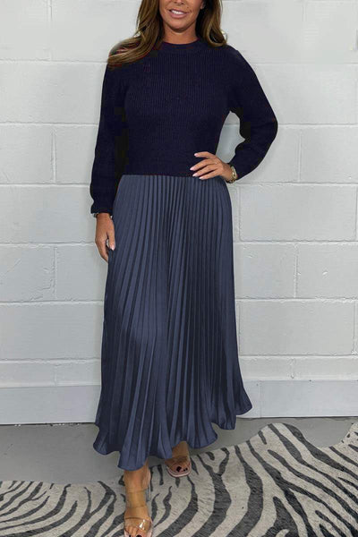 Sophia | Unique Winter Dress with Skirt Detail - For a Slim and Elegant Look