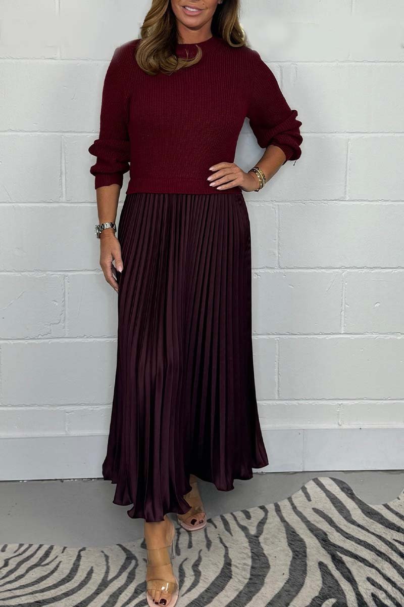 Sophia | Unique Winter Dress with Skirt Detail - For a Slim and Elegant Look